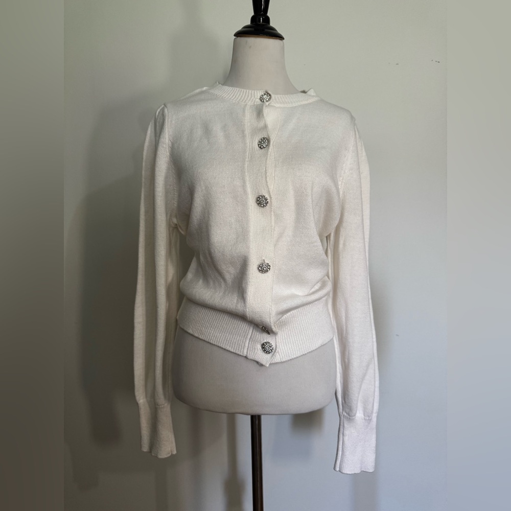 Vintage "Old Money" Cashmere & Cotton Ryegrass Cardigan - Size L